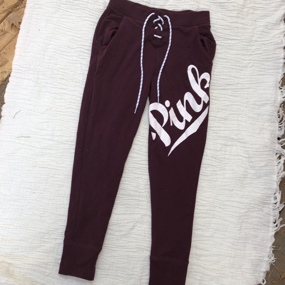 Victoria’s Secret Pink Maroon Sweatpants / Joggers